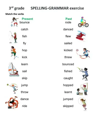 Past tense verbs