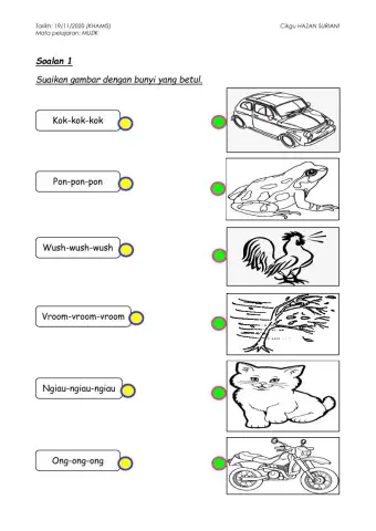 MUZIK - Bunyi dari alam sekitar