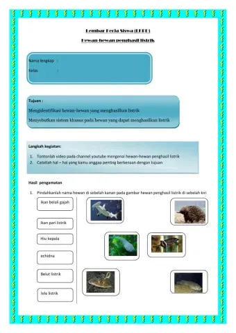 Lkpd sel hewan penghasil listrik