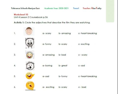 Grade 6 Unit 4 Lesson 4