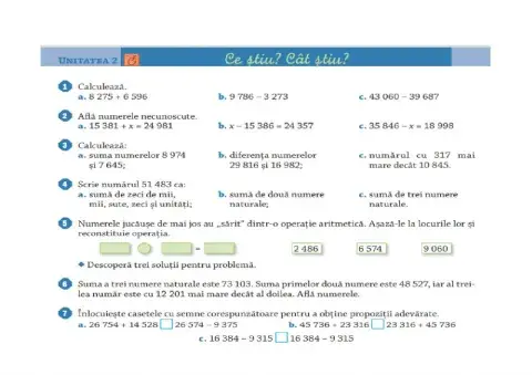 Evaluare Adunare si scadere