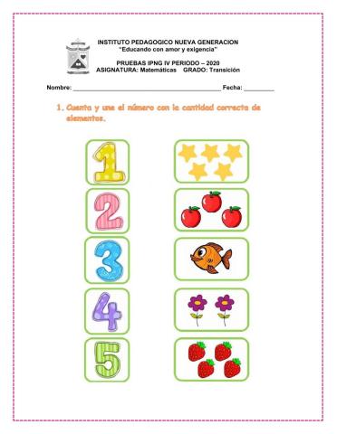 Evaluacion cuarto periodo matemáticas Shaira