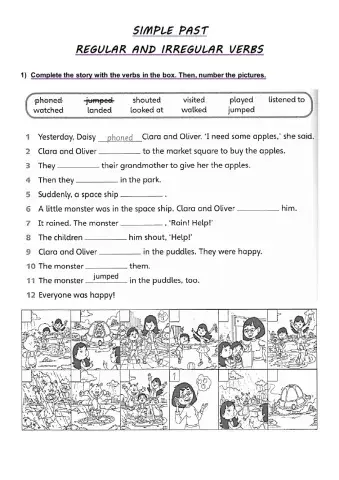 Regular and irregular verbs