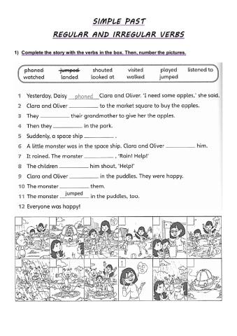 Regular and irregular verbs