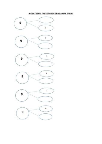 9 zenbakia deskonposatu