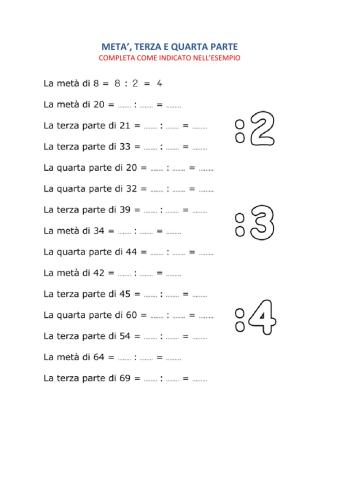 Metà terza e quarta parte