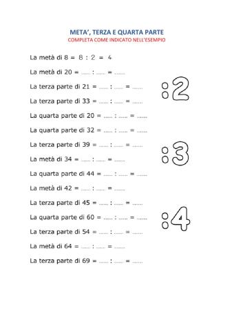 Metà terza e quarta parte