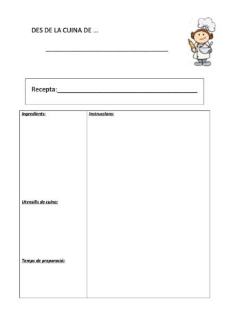 Recepta de cuina
