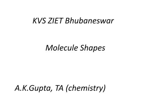 Molecular Shapes