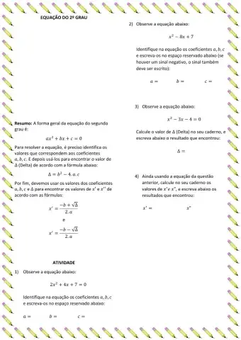 Equação do Segundo Grau