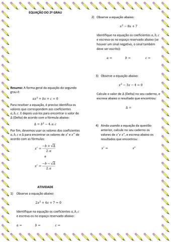 Equação do Segundo Grau