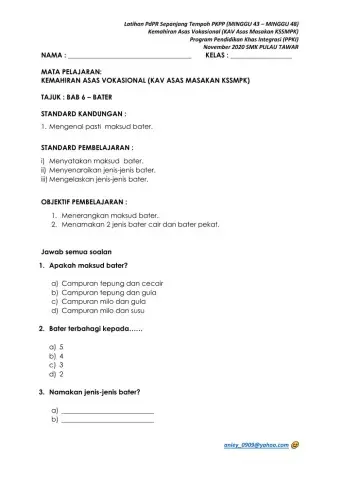 Kemahiran asas vokasional (kav asas masakan kssmpk)