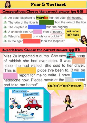 Comparisons of adjectives