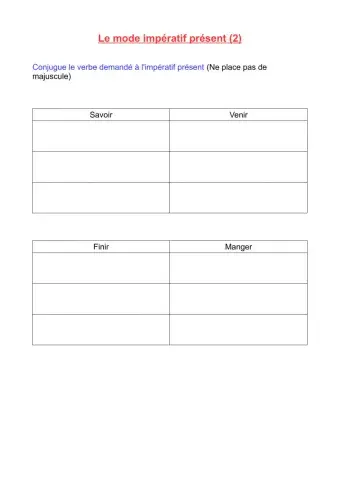 Impératif 2