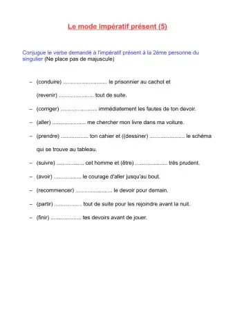 Impératif 5
