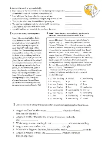 Past Progressive Vs Past Simple