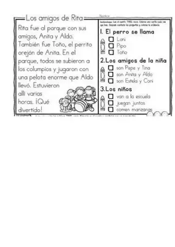 Comprensión de lectura