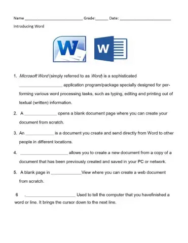 Types of documents in Word