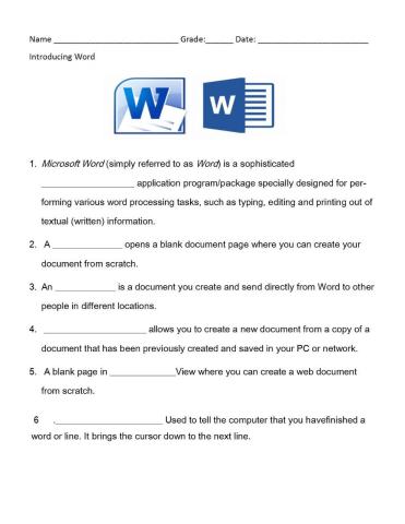 Types of documents in Word