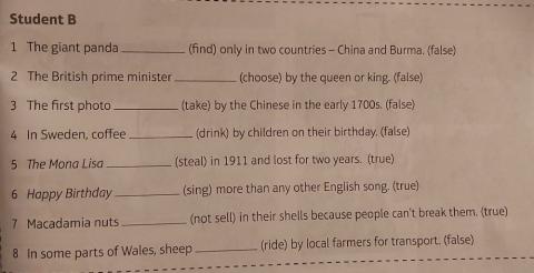 Passive form speakout pre-int. unit 10.2 B