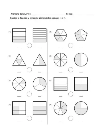 Comparación de fracciones