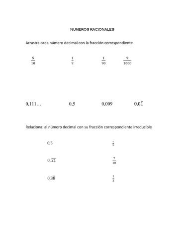 Números Racionales