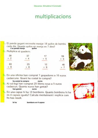 Multiplicacions