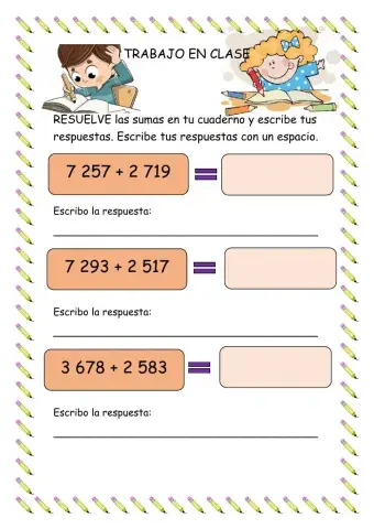 Sumas con unidades de mil