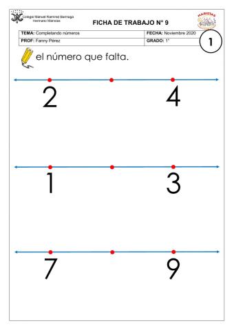 Completando números