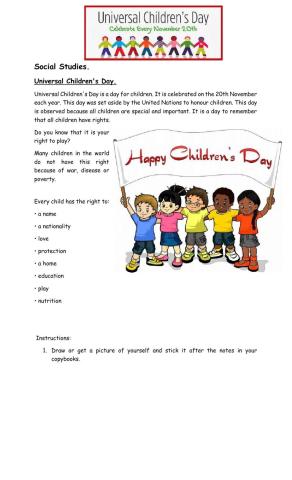 Universal Children's day