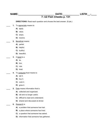 7- U2 Fish Cheeks p. 131