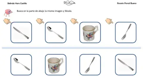 Asociar imágenes: la cocina