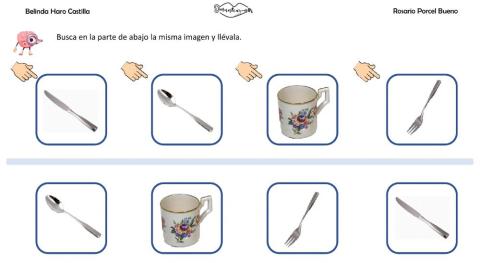 Asociar imágenes: la cocina