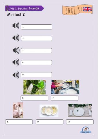 Minitest Chores and basic vocabulary