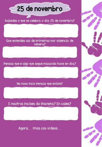 20 de noviembre - contra la violencia de género