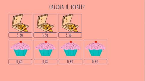 Calcola il totale con gli euro