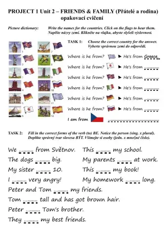 Project 1 Unit 2 - opakovací cvičení