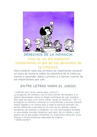 Derechos de la infancia.