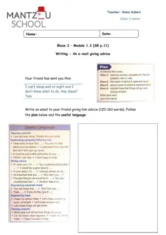Blaze 3 - Module 1.3 - Writing