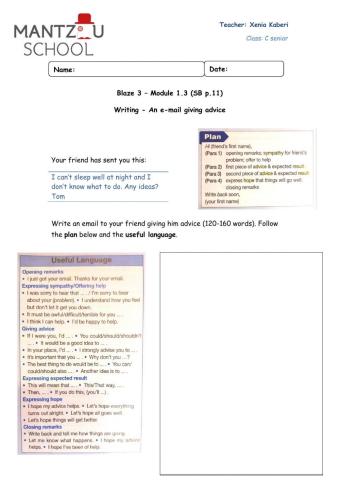 Blaze 3 - Module 1.3 - Writing