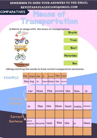 Means of Transportation - comparatives