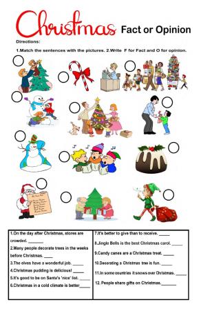Christmas fact or opinion