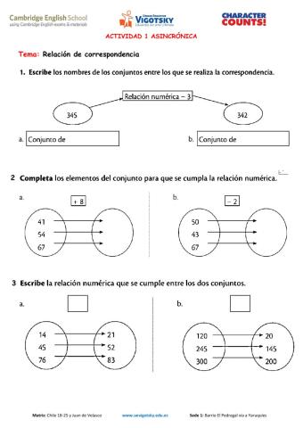 Relación de correspondencia