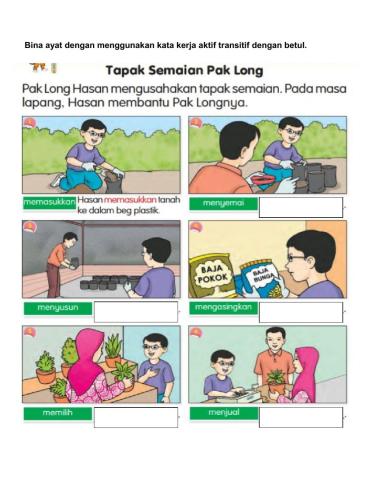Kata Kerja Aktif Transitif
