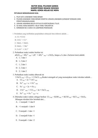 Lkpd 4 reaksi redoks pg