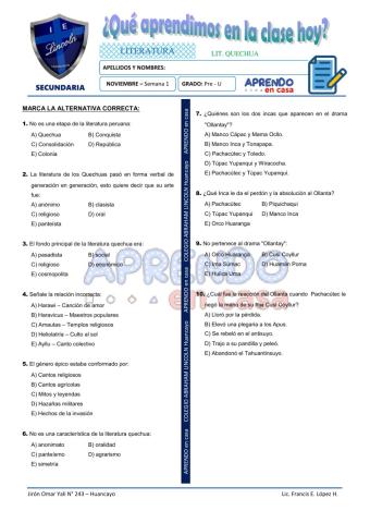 Prac. lit. quechia