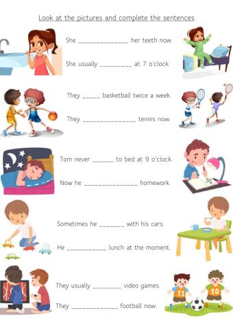 Simple Present vs. Present continuous