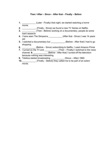 Linkers: Sequential - Past Time.