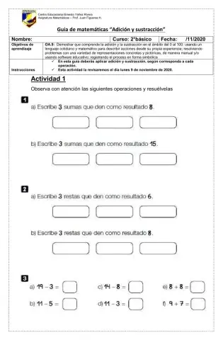 Adición y sustracción