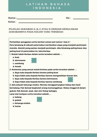 Unsur Intrinsik Cerita